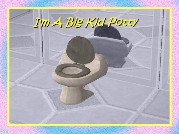 Sims 2 — "I'm A Big Kid Potty Chair"-Gray by Dgandy — Potty Chairs for those big little tykes. Matches the