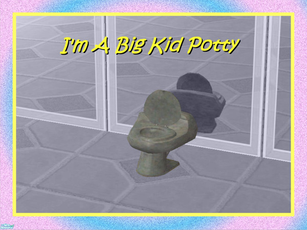 Sims 2 — "I'm A Big Kid Potty Chair"-Black Marble by Dgandy — Potty Chairs for those big little tykes. Matches