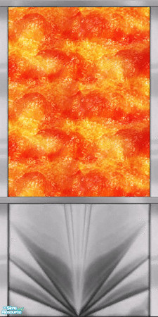 Sims 2 — Explosive Orange on Silver Panel by Agent420 — This silver is the best of it's kind, and used some kind of super