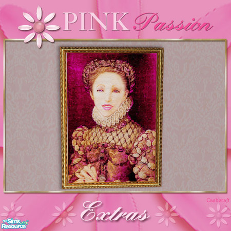 Sims 2 — Pink Passion Portrait by Cashcraft — Additional pieces for the "Pink Passion" Bedroom set, with 1 new
