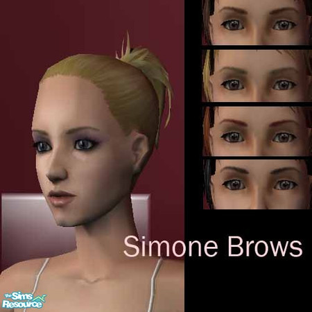 Sims 2 — Simone Brows Set by swastidw — A set of Classy brows for your sims, gives any sims with naturally bushy brows a
