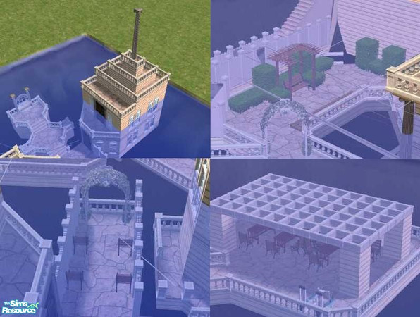 Sims 2 — Atlantis by daman19942 — A huge Atlantis house under the water. Fully liveable just like any other house. If you