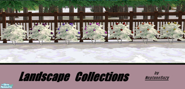 Sims 2 — NSC Plant Set18 - Winter Roses by Neptunesuzy — Set of 7 Snow covered Winter Rose Shrubs! These will also appear