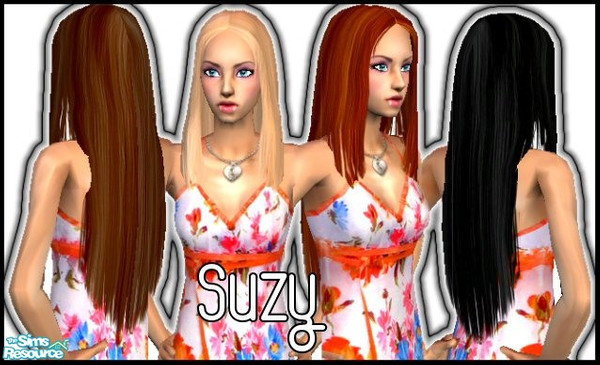 Sims 2 — Suzy by Lola — Recolors of a Fab long hair mesh By NeptuneSuzy