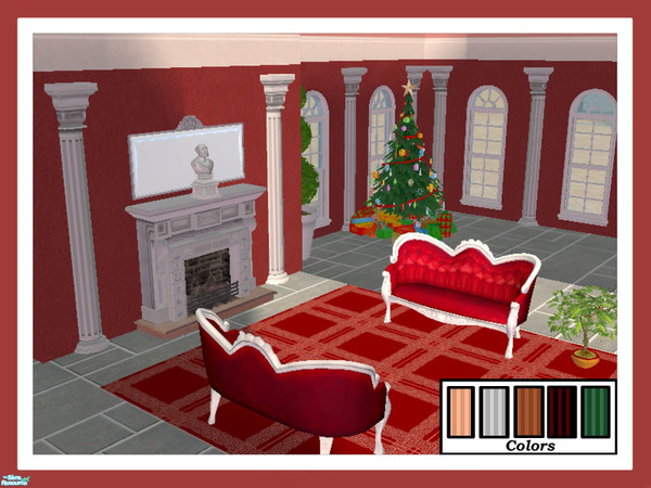 Sims 2 — Wall Column-Country Club by Dgandy — False columns fit against the wall. Five Styles to choose from with five