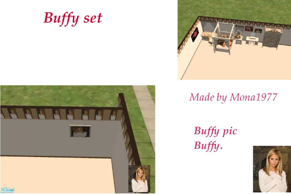 Sims 2 — Buffy pic by mona1977 — This is my Buffy set with objects,walls and floors.
