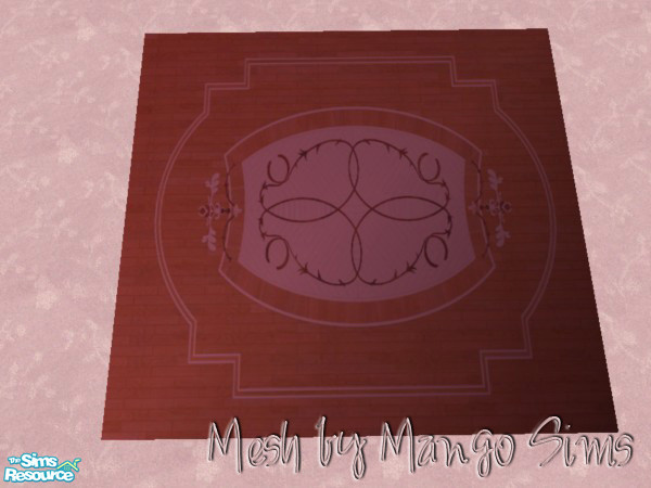 Sims 2 — Tribute Bedroom Rug by SpringwolfDecor — In Tribute to Traci - Who has taught me so much about recoloring!