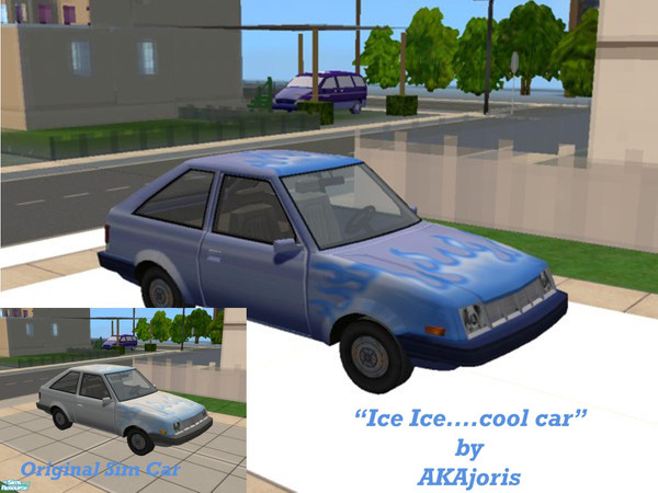 Sims 2 — Ice Ice....Cool Car by akajoris — Blue recolor of Smoogo car. Enjoy!
