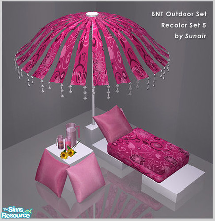 Sims 2 — BNT Outdoor Set - Recolor set 5 by Sunair — BNT Outdoor Set - Recolor set 5 (white)