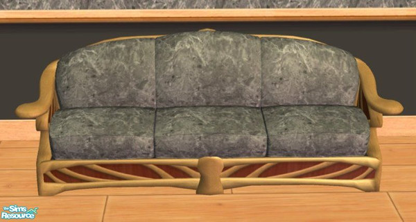 Sims 2 — D2DDM Baroccoco Sofa Black by D2Diamond — The Baroccoco sofa, and love seat with 10 new fabrics! Brings a touch