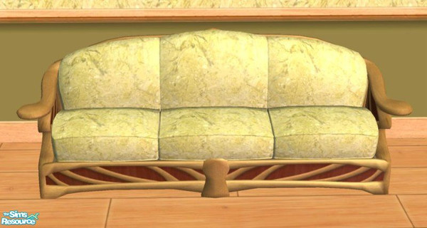Sims 2 — D2DDM Baroccoco Sofa Yellow by D2Diamond — The Baroccoco sofa, and love seat with 10 new fabrics! Brings a touch