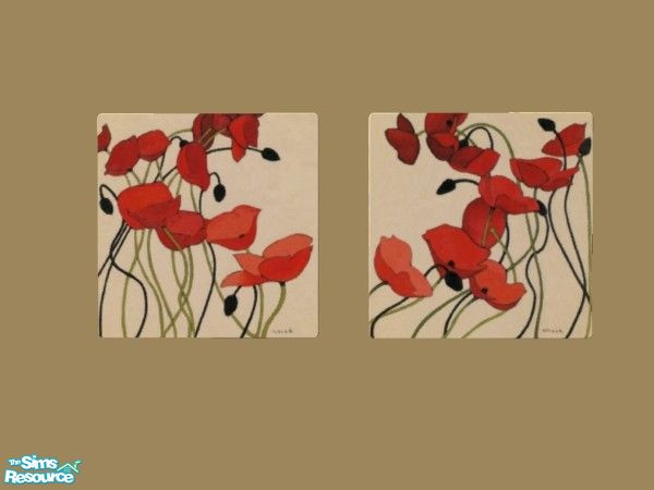 Sims 2 — Poppies and Cream by sadie7684 — A recolor of Maxi's "A-Stroke"