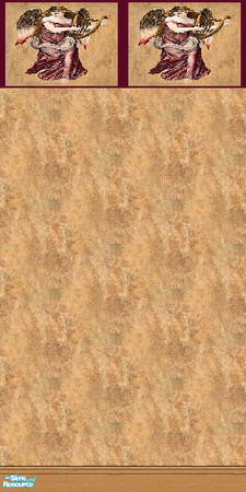 Sims 2 — Christmas Angel Borders 3 by Waverly — Angel wallpaper borders with a holiday flair.