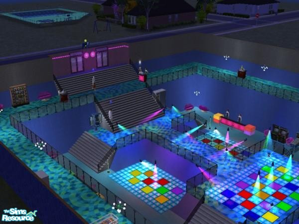 Sims 2 — The Ground by anetouf — The place where you can stay the entire day without missing anything!!Eat, buy, dance,