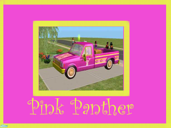 Sims 2 — PInk Panther Truck by oldmember_justme11806 — Here the Pink Panther Truck to go with the set