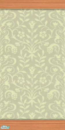 Sims 2 — Wallpaper Birch 05 by Mutske — Wallpaper with Birch moulding. Matches the windows and doors from Windkeeper.