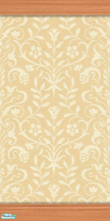 Sims 2 — Wallpaper Birch 01 by Mutske — Wallpaper with Birch moulding. Matches the windows and doors from Windkeeper.