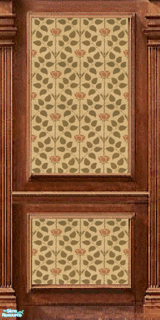 Sims 2 — Briar by c_literati — Yet another set of seamless antique-style walls. TSRAA. 