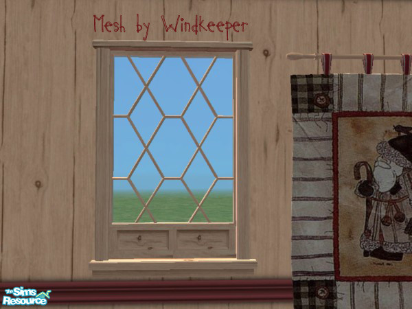 Sims 2 — Country Santas Serenity Window by SpringwolfDecor — A little Country Holiday! Enjoy the season! A humble thanks