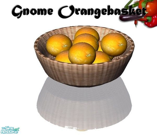 Sims 2 — Gnome Dining - Amve@tsr Fruitbasket by Angela — Little Gnome Diningset, set contains: Mushroomchair, Treebark