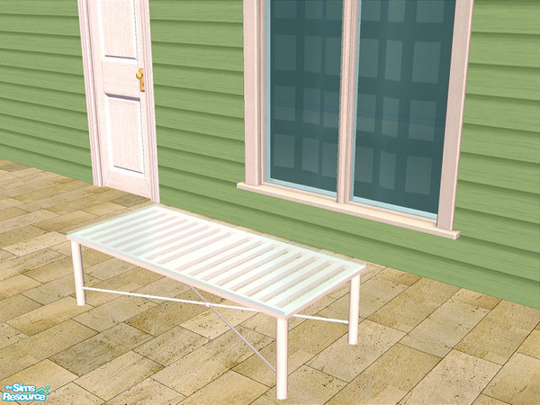 Sims 2 — Lacey White Seating - Coffee Table by detimgi — Recolor of the Lacey Patio seating set