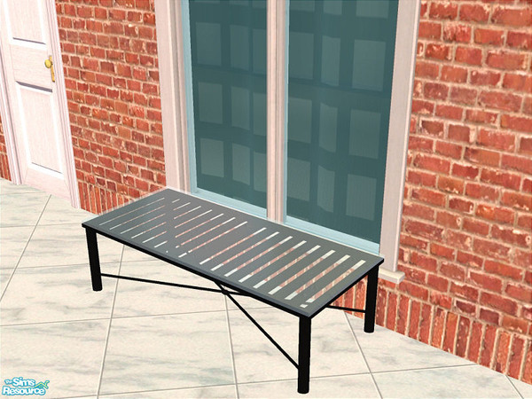Sims 2 — Lacey Patio Seating - Coffee Table by detimgi — New mesh set.Part 2 of the Lacey patio set