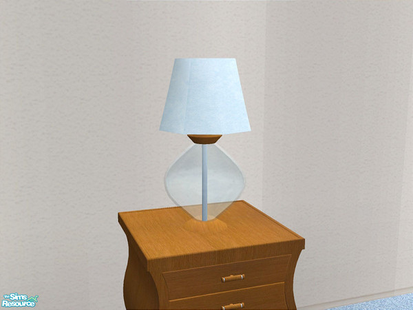 Sims 2 — Fia Blue Bedroom - Lamp by detimgi — Blue recolor of the Fia Bedroom