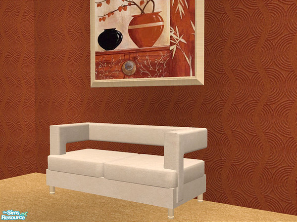 Sims 2 — Fia Beige - Loveseat by detimgi — Recolor of the Fia Living Room