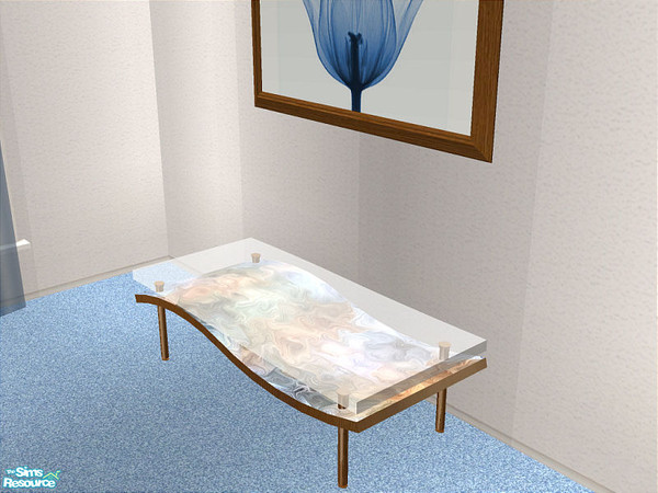 Sims 2 — Fia Blue - Coffee Table by detimgi — Blue recolor of the Fia Living Room