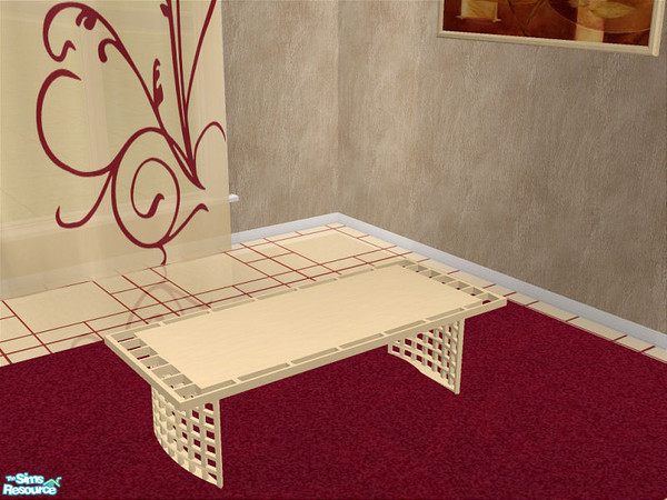 Sims 2 — Melu Living 2 - Coffee Table by detimgi — Recolor of the Melu Living set to match the Melu Dining 2