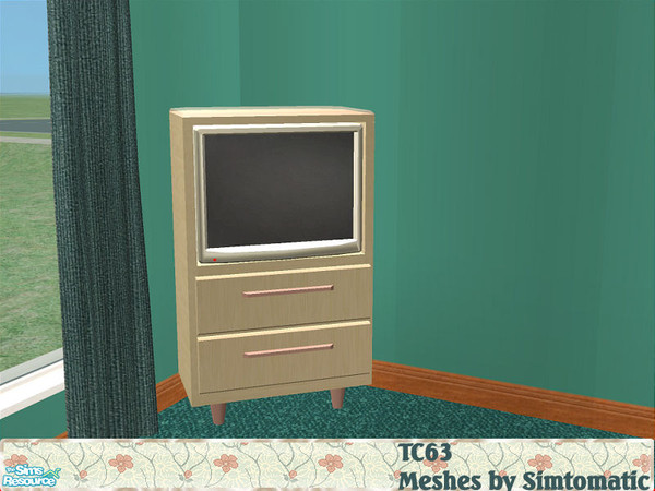 Sims 2 — TC 63 Serene Living - Tv Stand by detimgi — A recolor of the Serene Living set by Simtomatic.Using textures by
