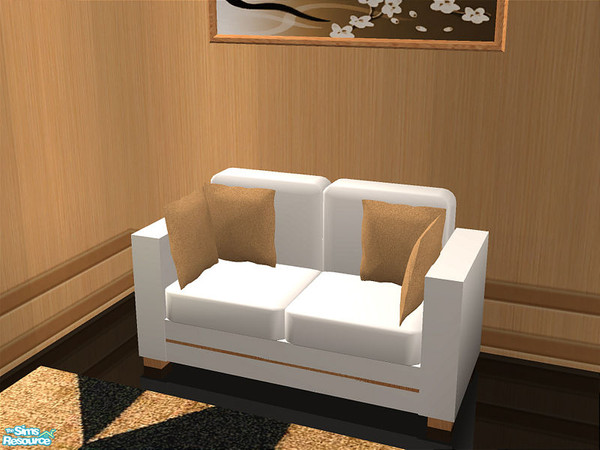 Sims 2 — LewSabon Living Room - Loveseat by detimgi — A living room inspired by a fellow TCer LewisRouth1949.Set consists