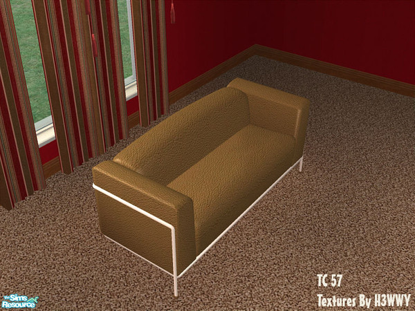 Sims 2 — TC 57 Contempo Male - Loveseat by detimgi — Recolor of the Contempo Living set by Betterbesim.Curtain mesh by