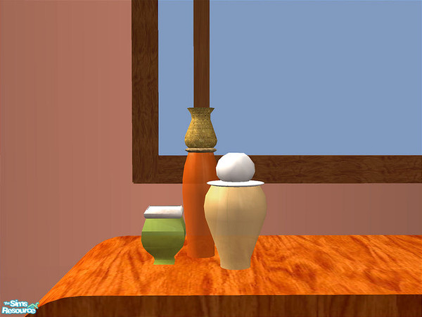 Sims 2 — Halle Bedroom - Deco Bottles by detimgi — Colorful deco bottles to brighten up the room