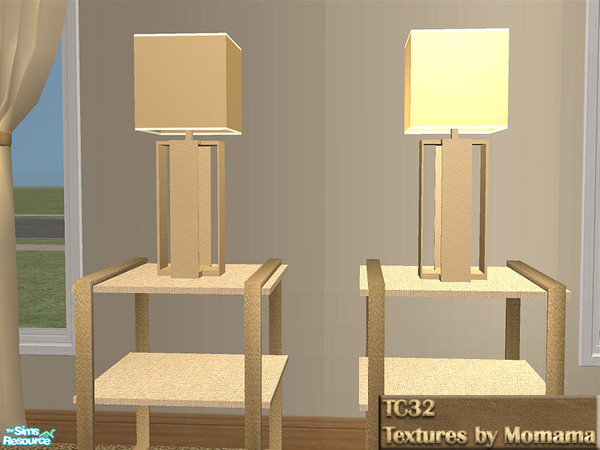 Sims 2 — TC32 Marreau Living - Lamp by detimgi — Recolor of the marreau living room set using the tc32 textures