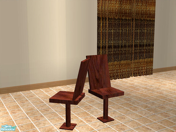 Sims 2 — Serena Dining Dark - Chair by detimgi — Dark wood recolor of the serena dining room.Requires glamour life stuff