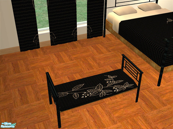 Sims 2 — Chathem Bedroom 2 - Loveseat by detimgi — Recolor of the loveseat in darker tones