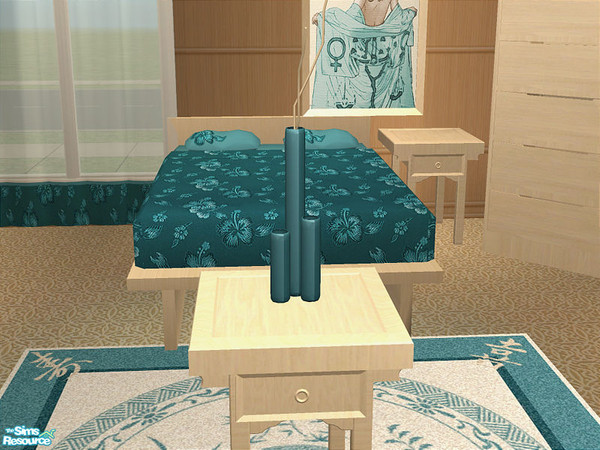 Sims 2 — Hibiscus bedroom - Twig and Vase by detimgi — recolor of modern japanese twig vase by steppinpepper
