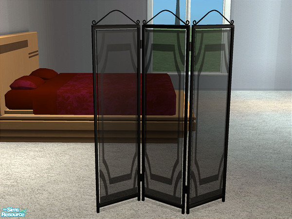 Sims 2 — Decorative Screen 2 - Black by detimgi — recolors of the romanza bedroom set screen by betterbesim