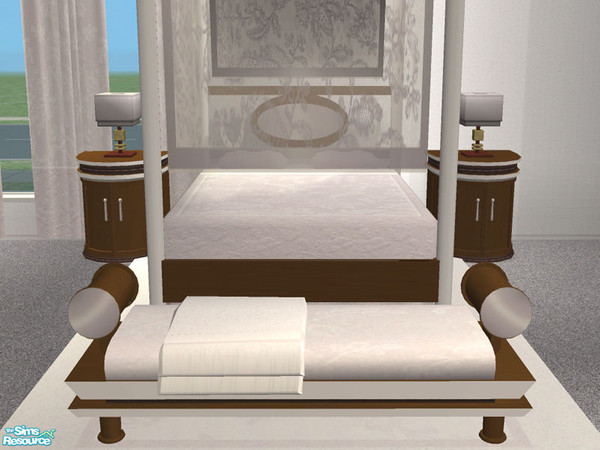 Sims 2 — Contrast bedroom - Day Bed by detimgi — Recolor of Cashcraft's asian inspired day bed