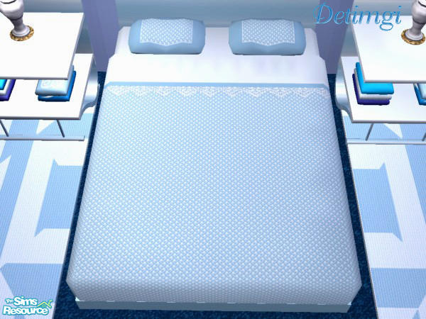 Sims 2 — Blue Steele Bedroom - Bedding by detimgi — 