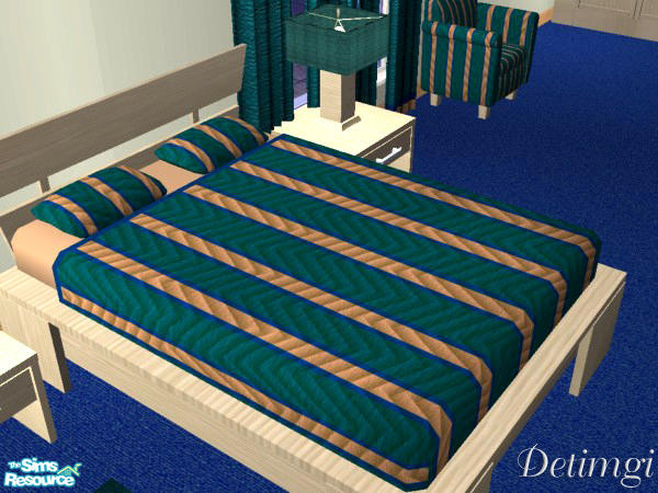 Sims 2 — His Bedroom - Bedding by detimgi — Bedding for his bedroom