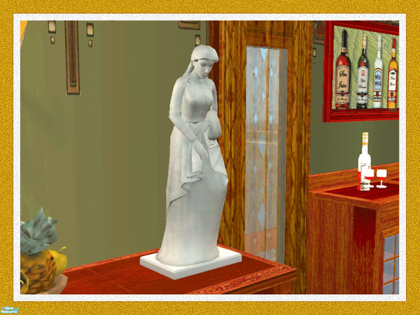 Sims 2 — Regency  Gray Lady Table Sculpture by Dgandy — Everything you need to open a first class restaurant and lounge