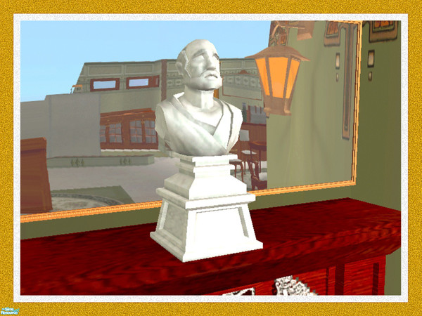 Sims 2 — Regency Table Top Wise Man Bust by Dgandy — Everything you need to open a first class restaurant and lounge or