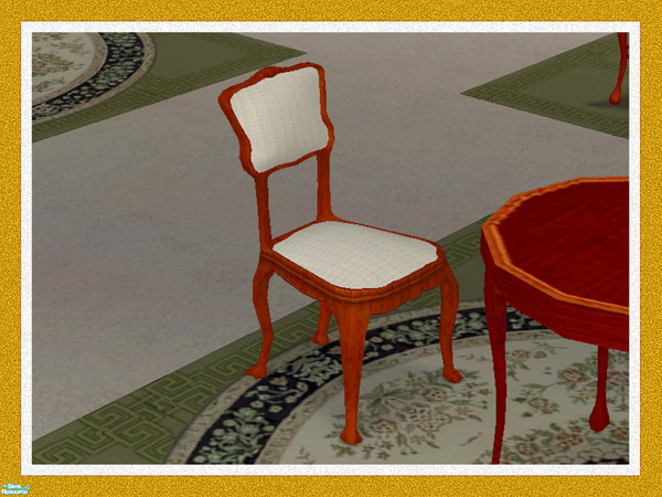 Sims 2 — Regency Cafe' Chair by Dgandy — Everything you need to open a first class restaurant and lounge or decorate your
