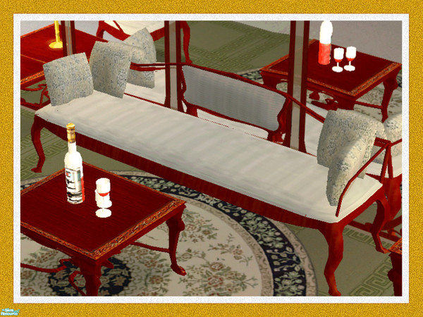 Sims 2 — Regency Sofa by Dgandy — Everything you need to open a first class restaurant and lounge or decorate your home