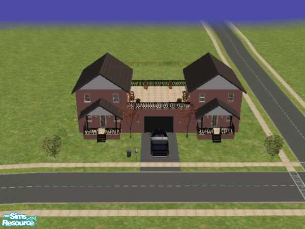 Sims 2 — Sims  Duplex by devoted2rusty — A duplex apartment suitable for single people or elderly couples. Both
