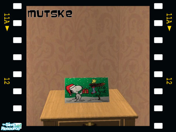 Sims 2 — Christmas Cards LG MESH by Mutske — Collection of Christmas Cards. OFB competable, placeable on the shelfs.