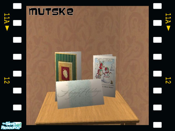 Sims 2 — Christmas 3 Cards 01 by Mutske — Collection of Christmas Cards.