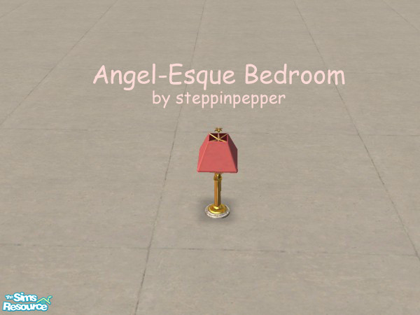 Sims 2 — Angel-Esque Lamp by steppinpepper — Part of Angel-Esque Bedroom set